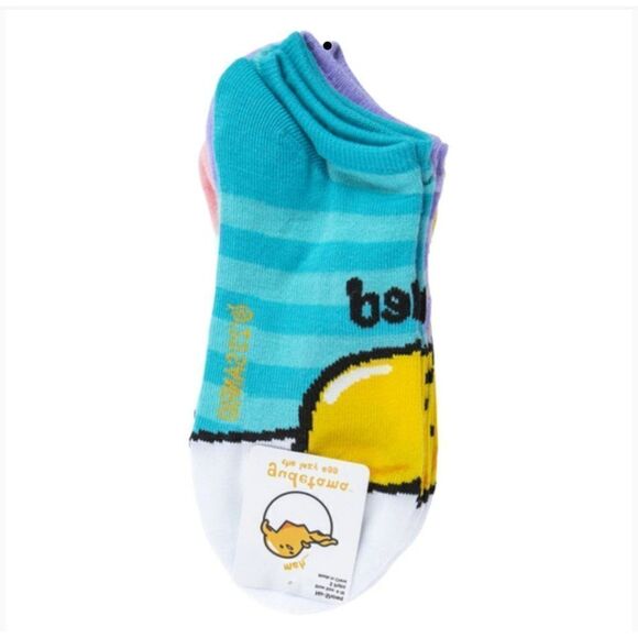 New! Gudetama™ Ladies No-Show Socks 5-Pack Adorable! - Picture 2 of 2